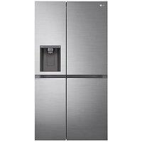 Lg Naturefresh Gslv71Pztd Side-By-Side Fridge Freezer With Non-Plumbed Water & Ice Dispenser - Shiny Steel - 635L