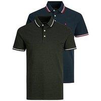 Jack & Jones Paulos 2 Pack Polo Shirt - Multi