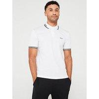 Boss Paul Logo Polo Shirt - White