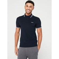 Boss Paul Logo Polo Shirt - Dark Blue