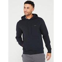 Boss Soody Tonal Left Chest Logo Overhead Hoodie- Navy