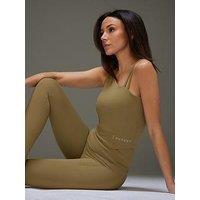 Aytee7 X Very X Very One Shoulder Strap Detail Top - Khaki