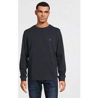 Boss Westart Relaxed Fit Sweatshirt - Dark Blue
