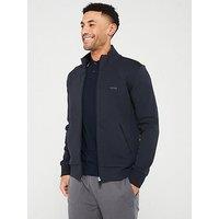 Boss Skaz Zip Through Sweat Top - Dark Blue