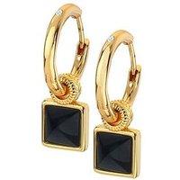 Hot Diamonds Hd X Jj Black Onyx Earrings