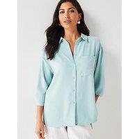 Everyday Relaxed Oversized Shirt - Light Green