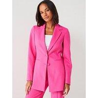 V By Very Double Button Formal Blazer - Pink