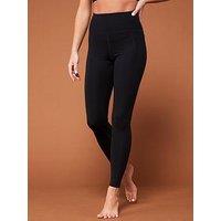 Girlfriend Collective Women'S Training Long Compressive High-Rise Leggings - Black