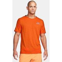 Nike Men'S Running Dri-Fit Solar Chase T-Shirt - Orange