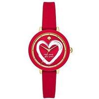 Kate Spade New York Park Row Red Silicone Watch