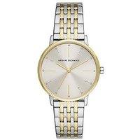 Armani Exchange Three-Hand Two-Tone Stainless Steel Watch