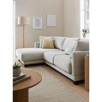 Very Home Discovery Left Hand Fabric Corner Chaise Sofa - Natural - Fsc Certified