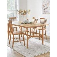 Very Home Camborne 180 Cm Dining Table + 4 Chairs - Fsc Certified