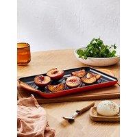 Le Creuset Cast Iron 32 Cm Rectangular Grill In Volcanic