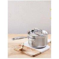 Le Creuset 3-Ply Stainless Steel 20 Cm Saucepan With Lid