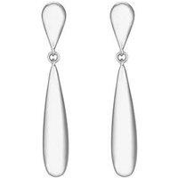 Inicio Sterling Silver Plated Long Drop Earrings With Gift Pouch