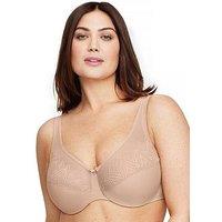 Glamorise Wonderwire Minimizer Bra - Light Brown