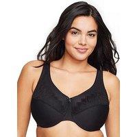 Glamorise Wonderwire Minimizer Bra - Black
