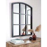 Very Home Wooden Window Pane Mirror 102X76Cm