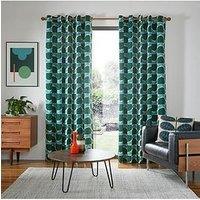 Orla Kiely Block Stem Lined Eyelet Curtains