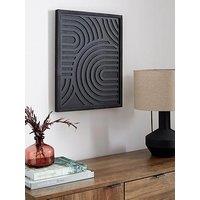 The Very Collection Framed Carved Wood Panel 40X50Cm - Fsc Certified
