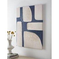 Very Home Abstract Canvas Print With Hand-Painted Embellishment