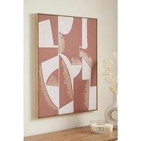 Very Home Capped Canvas With Gold Foil Green Gingko Leaf 50X70Cm