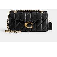 Coach Tabby Quilted Shoulder Bag 20 With Chain - Black