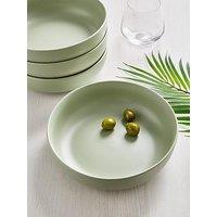 Very Home Green Saintes Pasta Bowls - Set Of 4