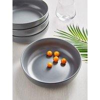 The Very Collection Grey Saintes Pasta Bowls - Set Of 4