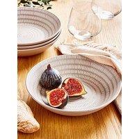 Very Home Pierre Set Of 4 Pasta Bowls In Natural