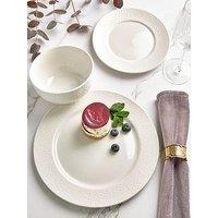 Very Home Arles Hammered 12-Piece Dinner Set In Cream