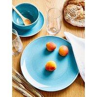 Very Home Blue Rennes Reactive Glaze 12-Piece Dinner Set