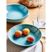 Very Home Blue Rennes Reactive Glaze Set Of 4 Pasta Bowls