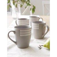 Very Home Pierre Set Of 4 Mugs In Natural