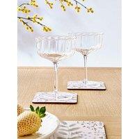 Very Home Flore Set Of 4 Coupe Glasses