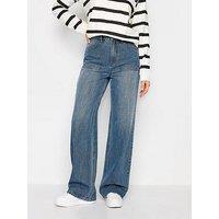 Long Tall Sally Mid Blue Wide Leg Jean