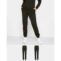 Long Tall Sally 2 Pack Joggers - Black
