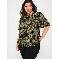 V By Very Curve Angel Sleeve Blouse - Print