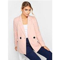 M&Co Button Detail Tailored Jacket - Pink