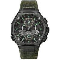 Bulova Sutton Black Stainless Steel Case Mens Watch