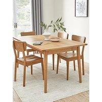 Very Home Sumati 160 - 210 Cm Dining Extending Table + 4 Chairs
