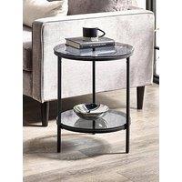 Julian Bowen Chicago Circular Lamp Table With Shelf