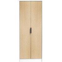 Julian Bowen Alba 2 Door Wardrobe - White/Oak