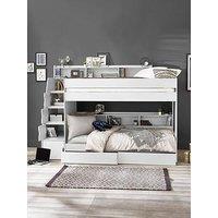 Julian Bowen Camelot Staircase Bunk Bed - White