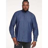 D555 Button Down Denim Shirt - Navy