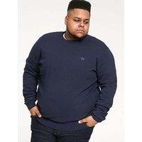D555 Basic Navy Crew Neck Sweater