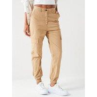 Everyday Cotton Cargo Jogger - Beige