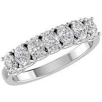 Love Diamond Thea 9Ct White Gold Lab Grown Eternity 1.00Ct G Vs Diamond Ring