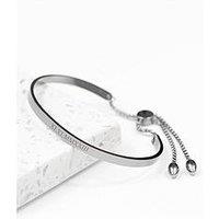 Treat Republic Personalised Silver Affirmation Bangle Bracelet
